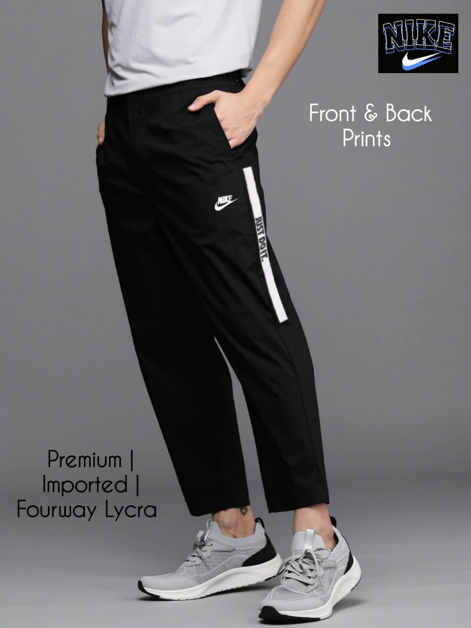 NIKE MENS PREMIUM TRACK PANTS WITH OUT CUFF-50PCS