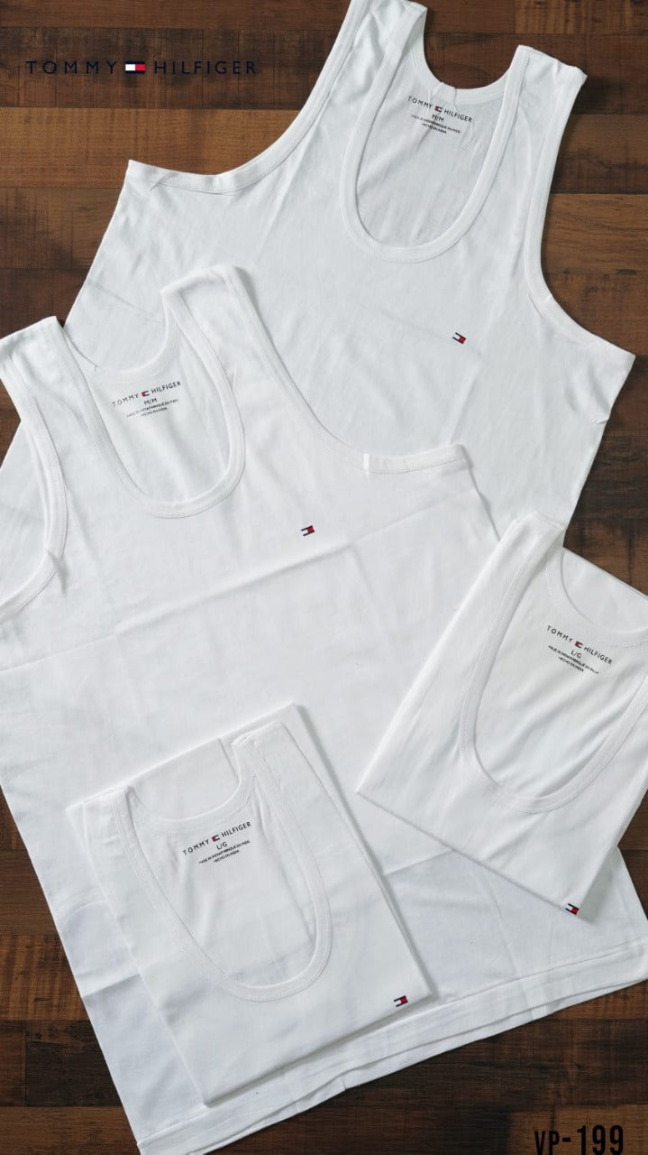 TOMMY MEN'S WHITE WEST-120PCS