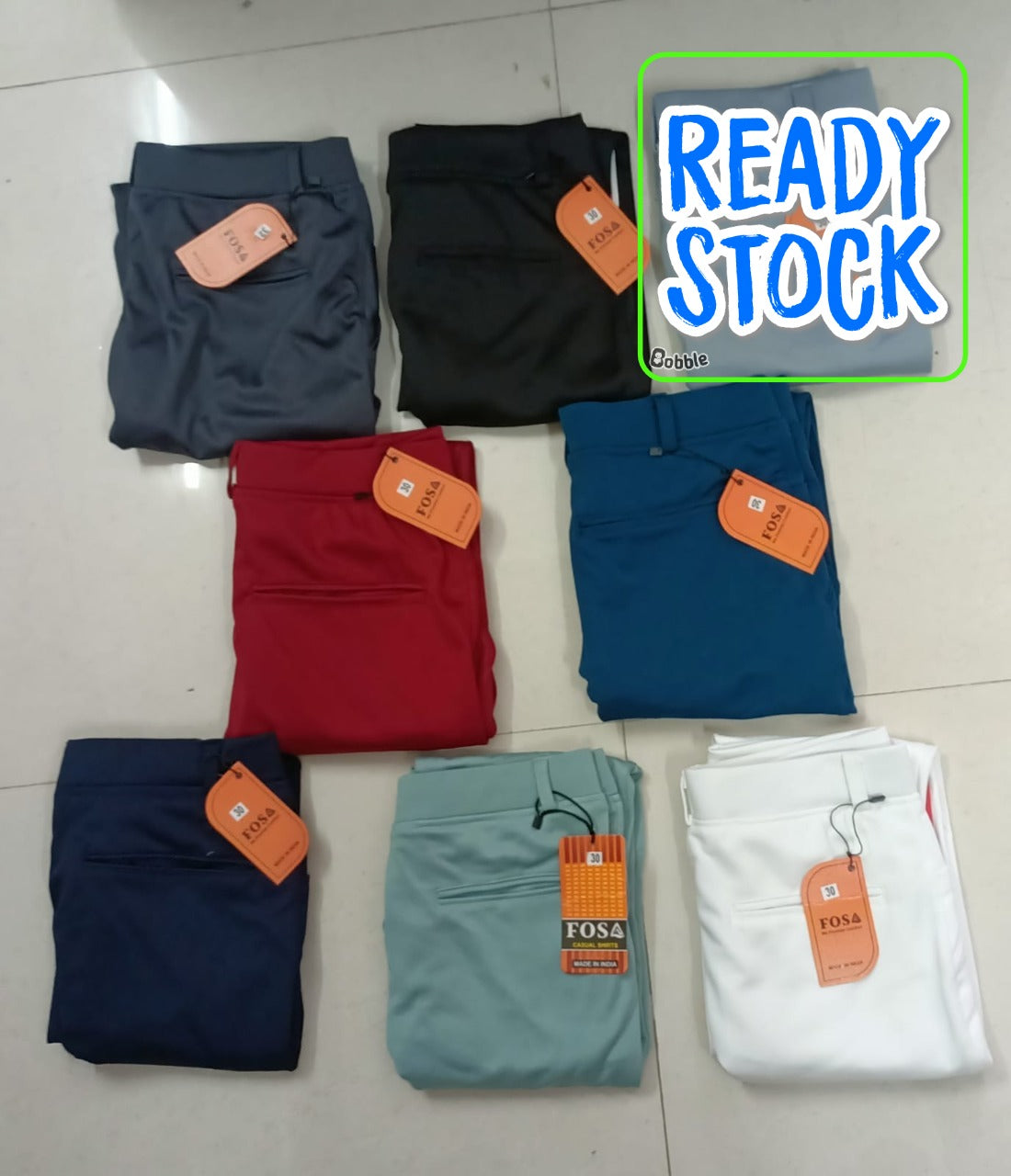 WOMENS 4 WAY LAYCRA TROWSER-35PCS SET