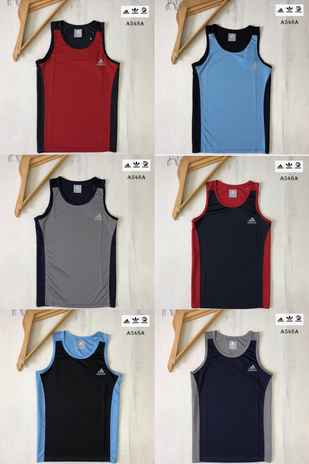ADIDAS GYMWEAR VEST-100PCS