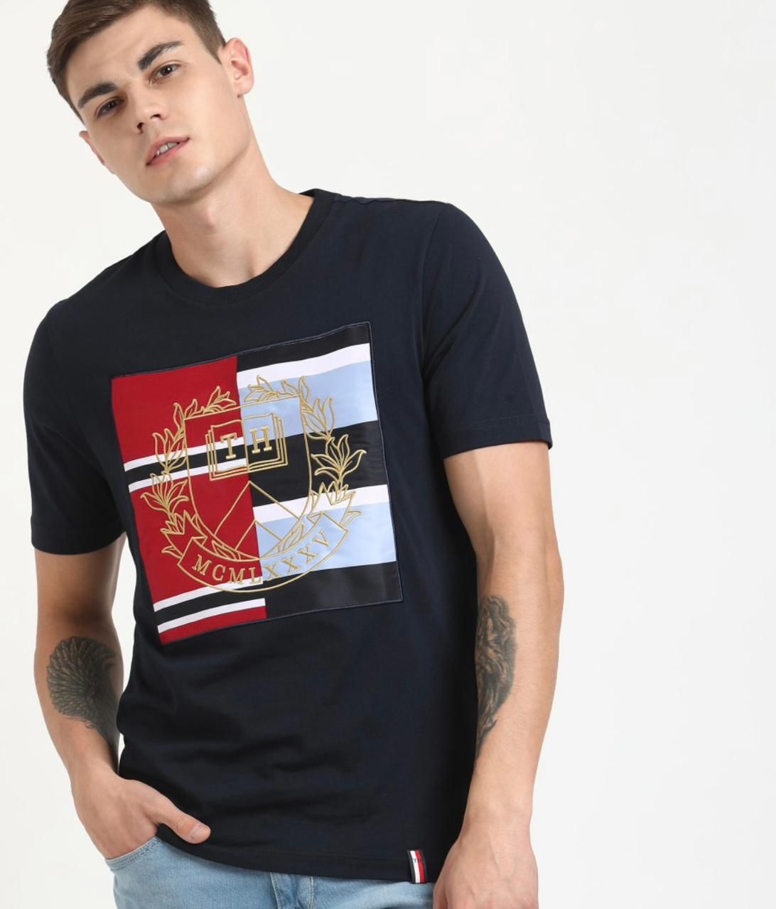 TOMMY HILFIGURE ROUND NACK-78PCS