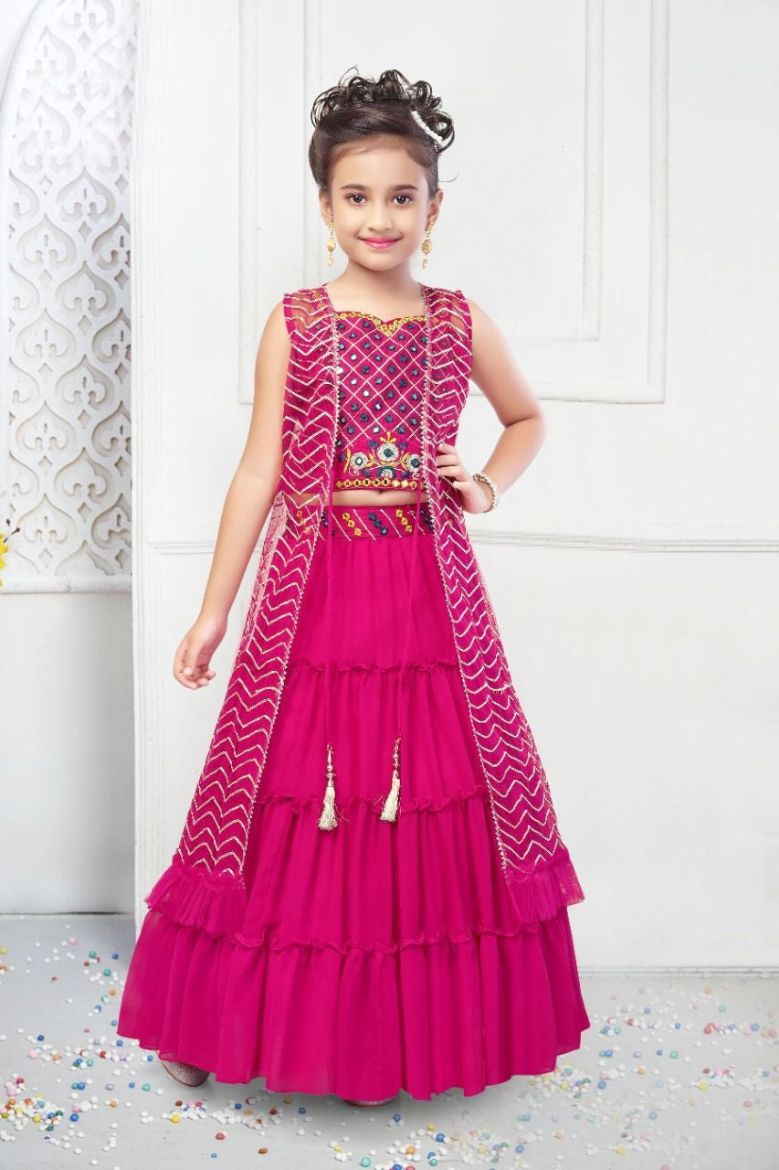 KIDS FENCY LAHENGA CHOLI-32SET