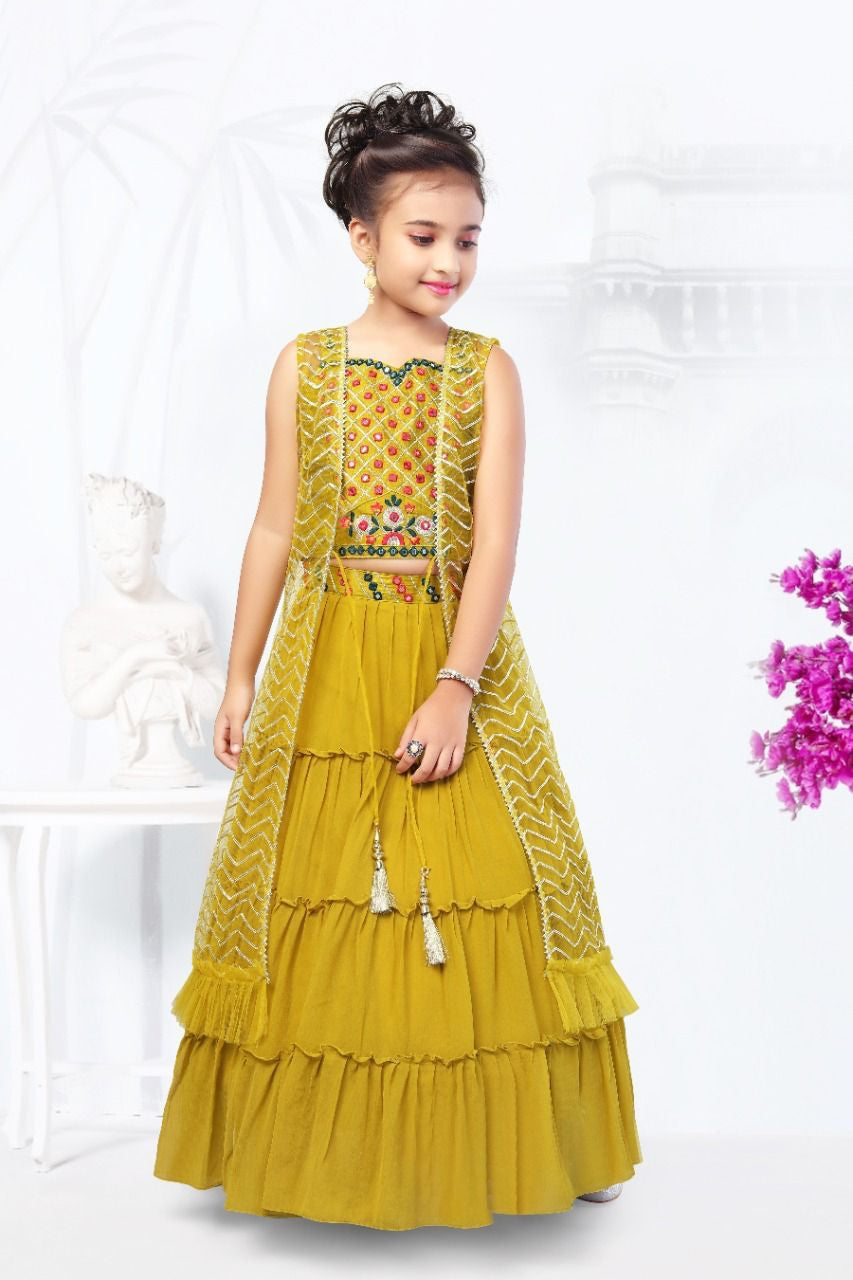 KIDS FENCY LAHENGA CHOLI-32SET