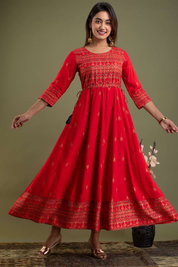 LONG ANARKALI ETHANIC KURTI -51PCS