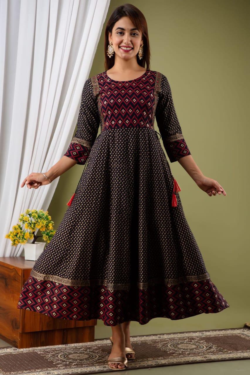 LONG ANARKALI ETHANIC KURTI -51PCS