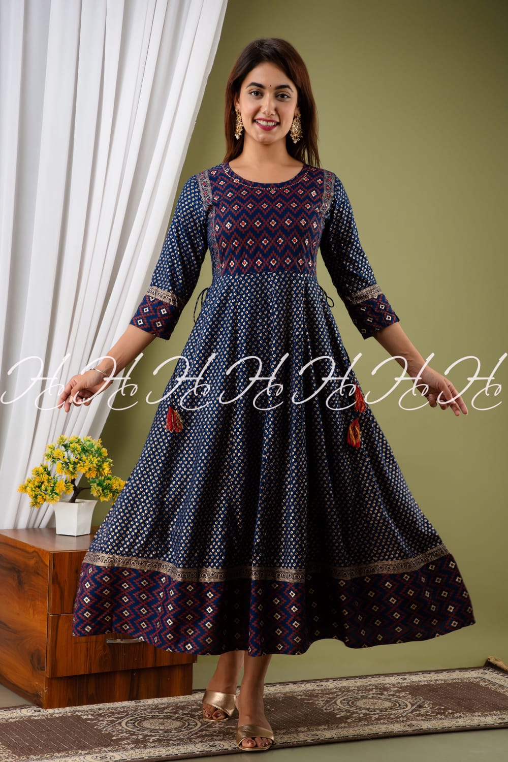 LONG ANARKALI ETHANIC KURTI -51PCS
