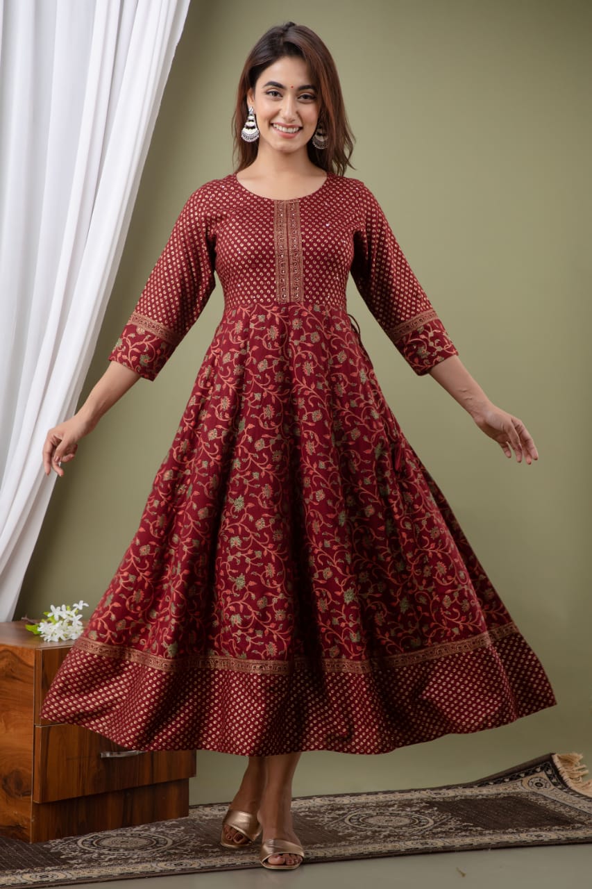 LONG ANARKALI ETHANIC KURTI -51PCS