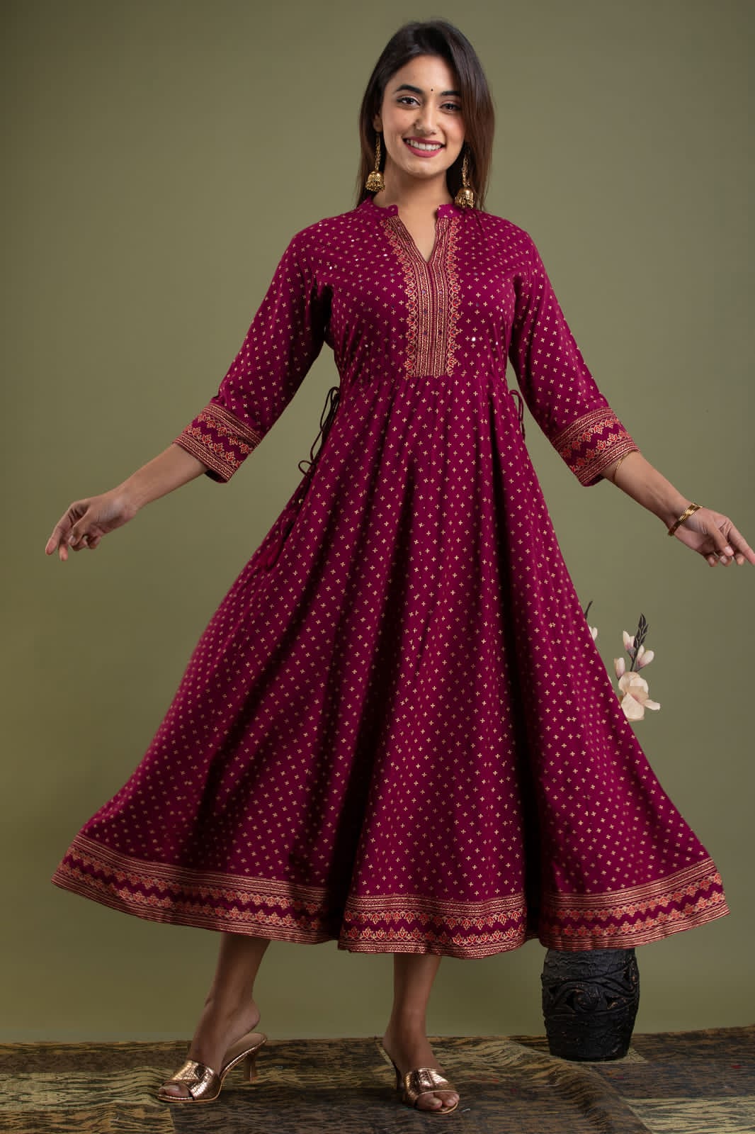 LONG ANARKALI ETHANIC KURTI -51PCS