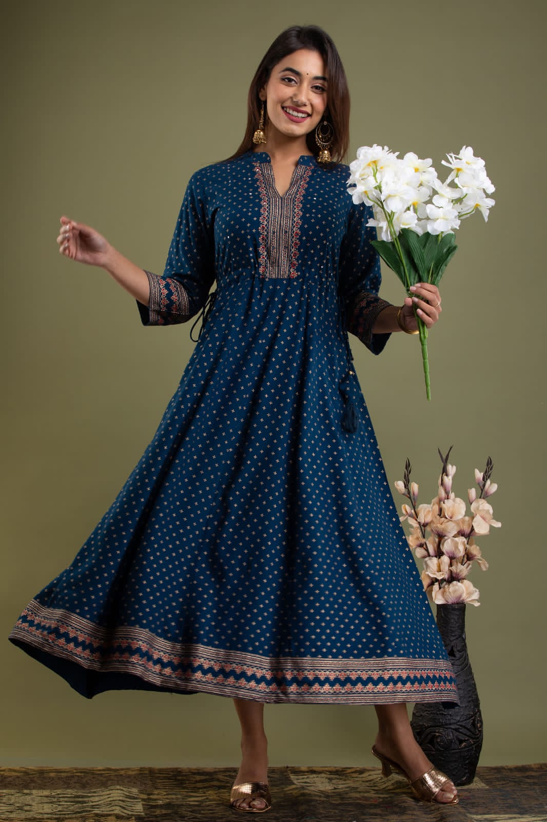 LONG ANARKALI ETHANIC KURTI -51PCS