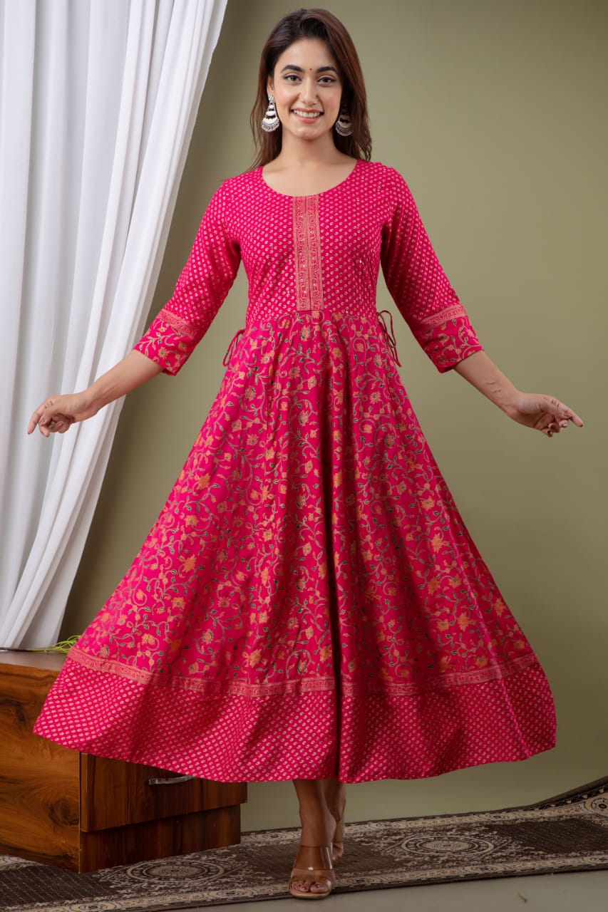 LONG ANARKALI ETHANIC KURTI -51PCS