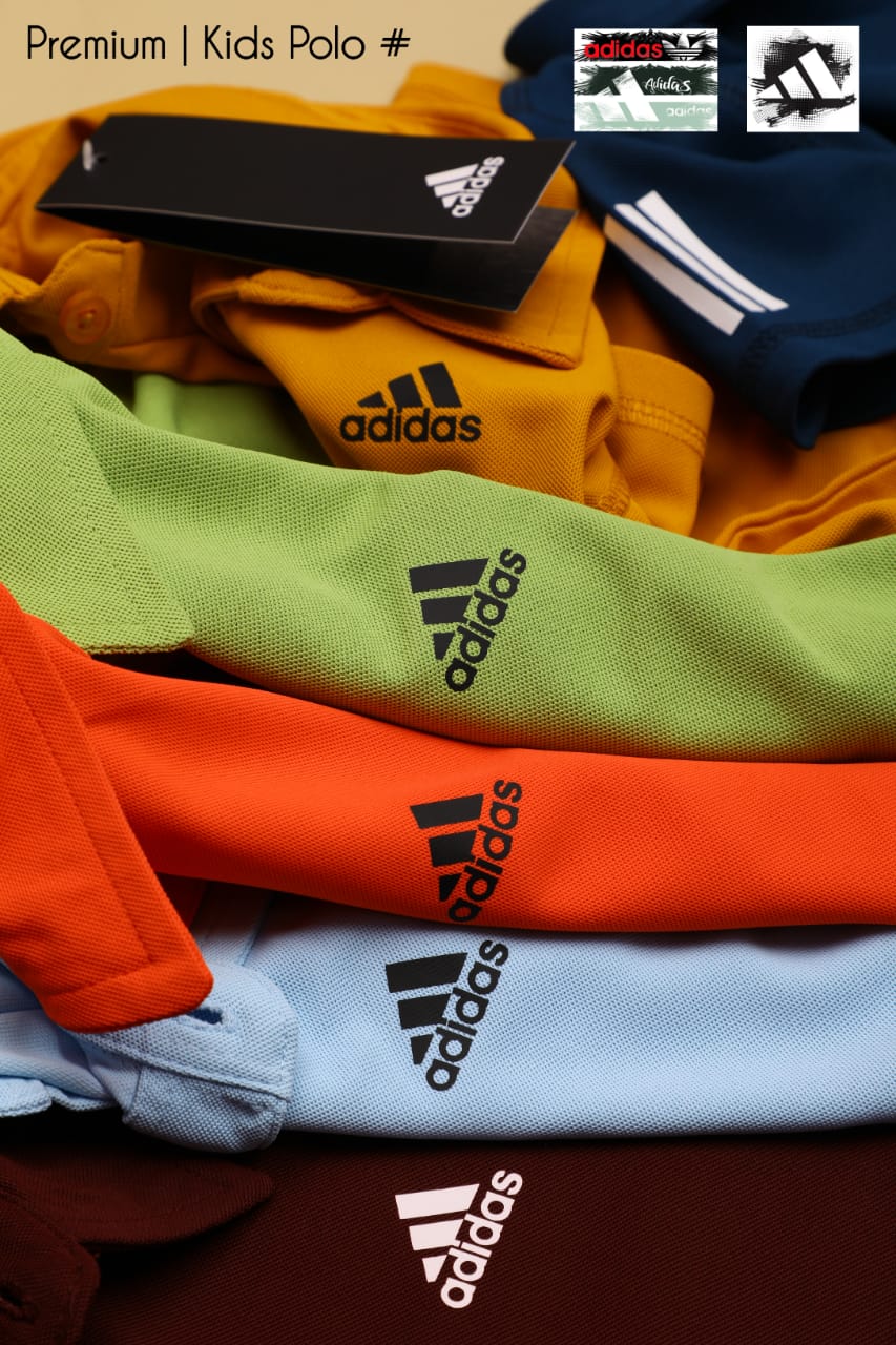 ADIDAS BOYS AND GIRLS CASUAL POLO-55 PCS