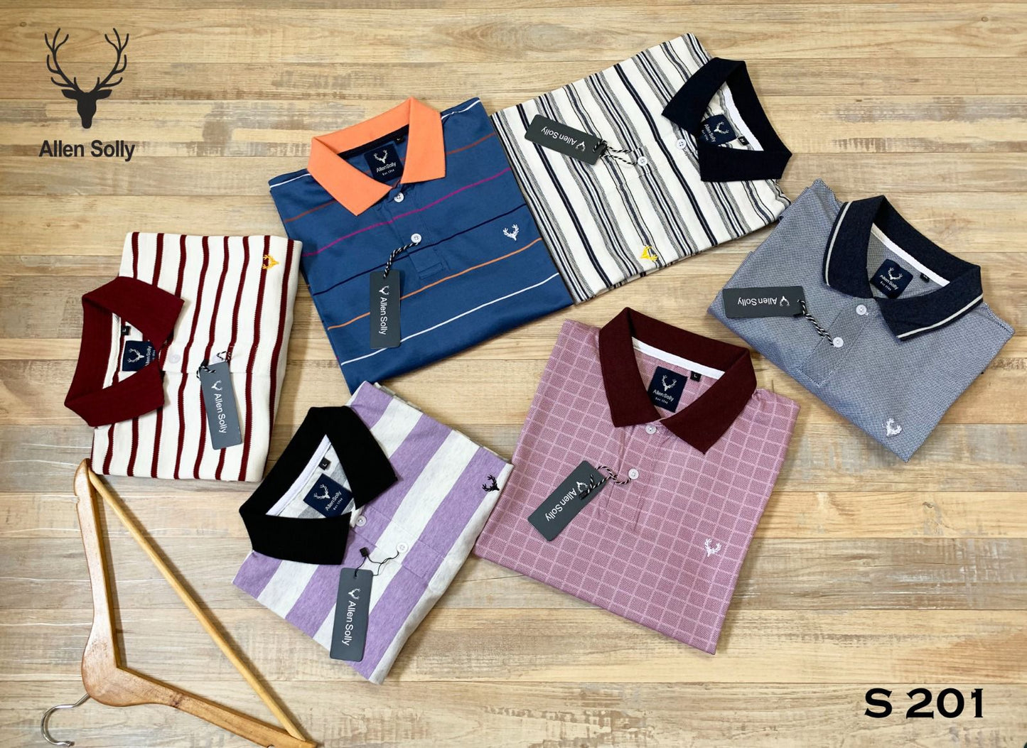 ALLEN SOLLYMEN'S POLO TSHIRT-42PCS