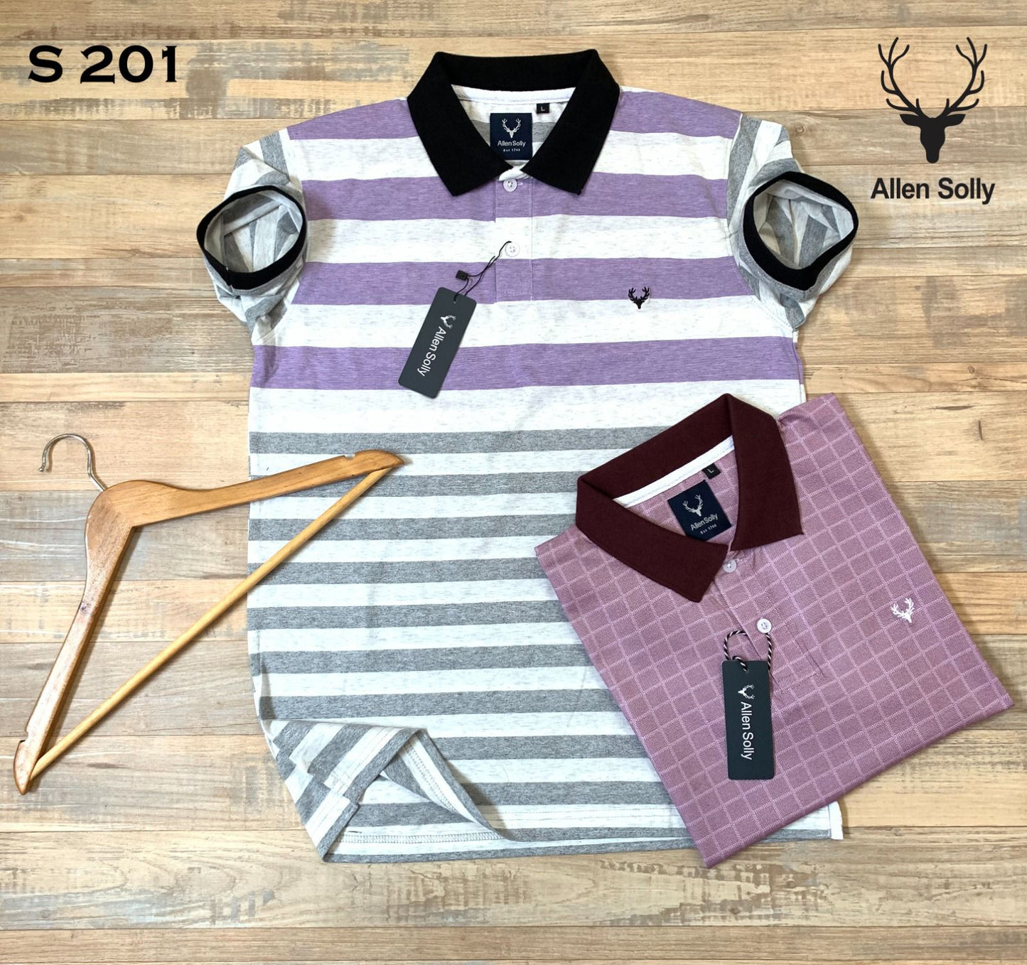 ALLEN SOLLYMEN'S POLO TSHIRT-42PCS