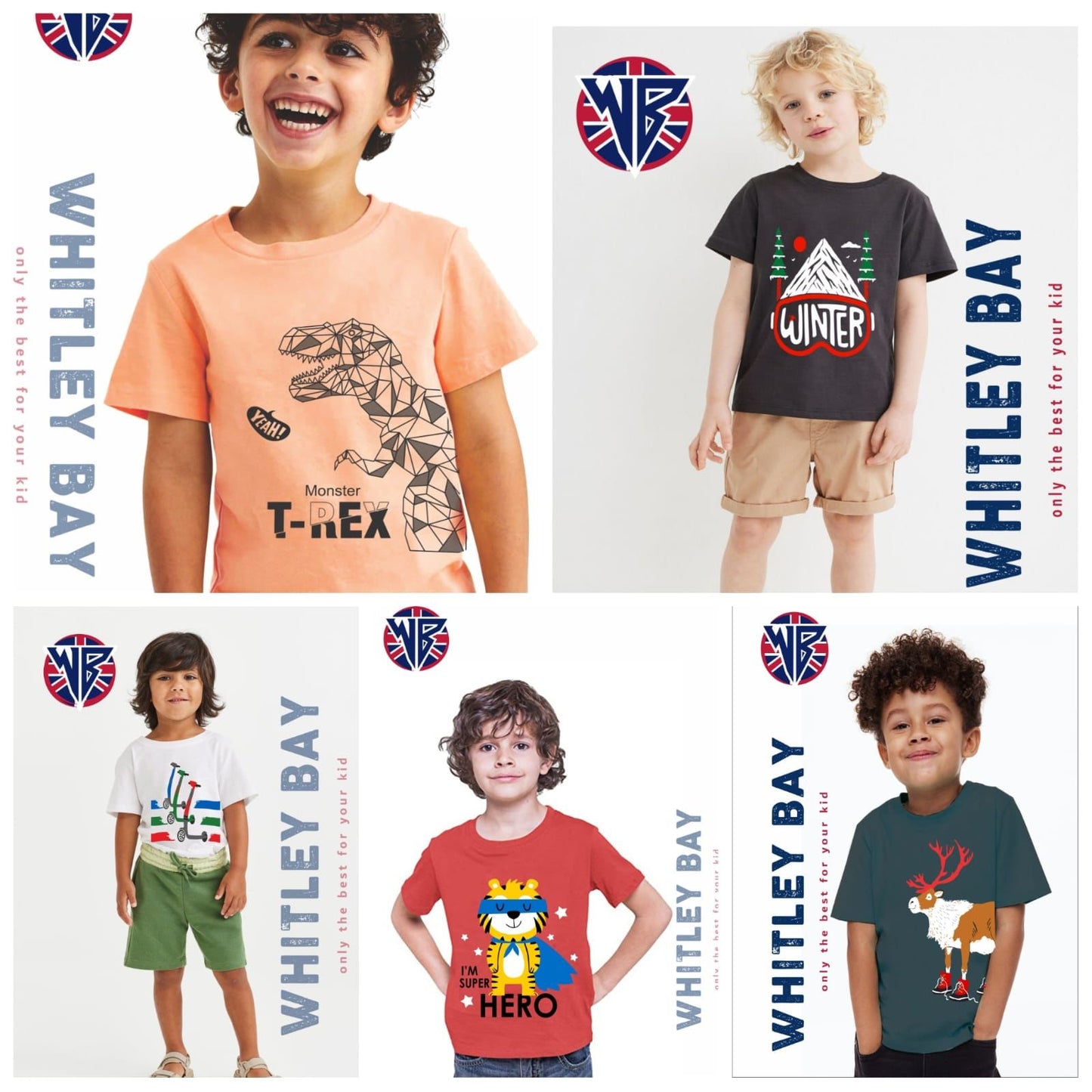 KIDS HALF SLEEVE TSHIRT-112PCS