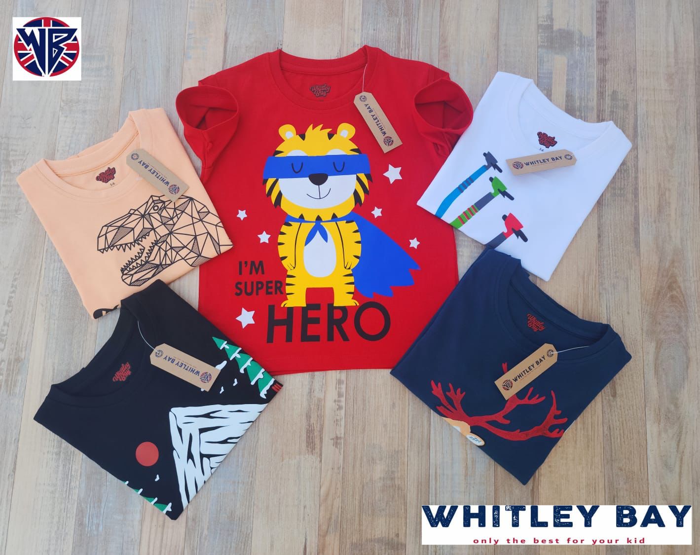 KIDS HALF SLEEVE TSHIRT-112PCS
