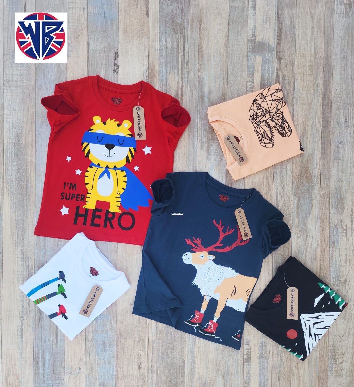 KIDS HALF SLEEVE TSHIRT-112PCS