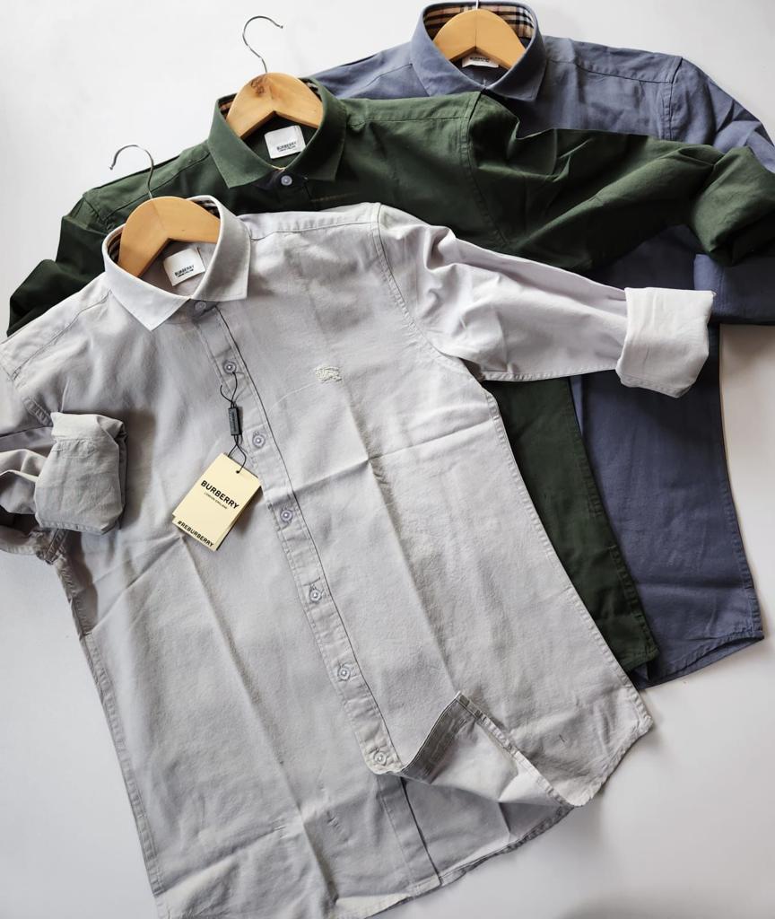 BURBARY COTTON CASUAL SHIRT -55PCS