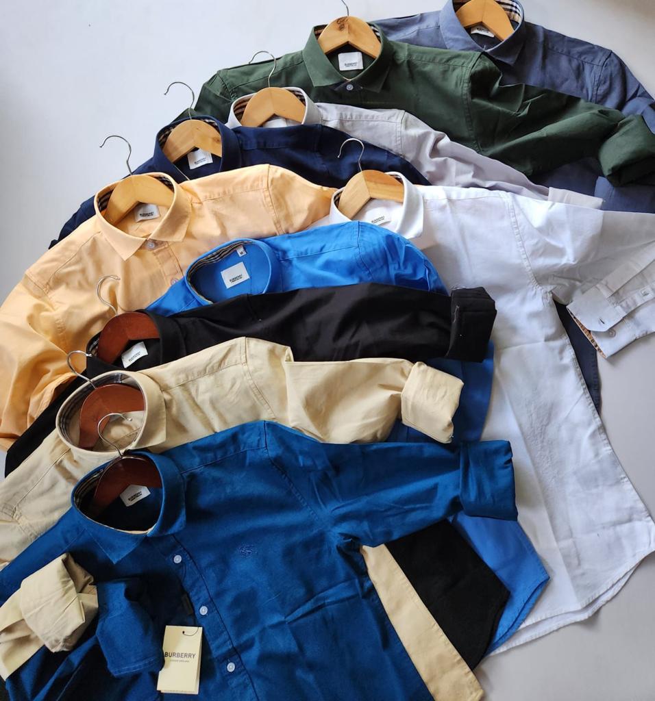 BURBARY COTTON CASUAL SHIRT -55PCS