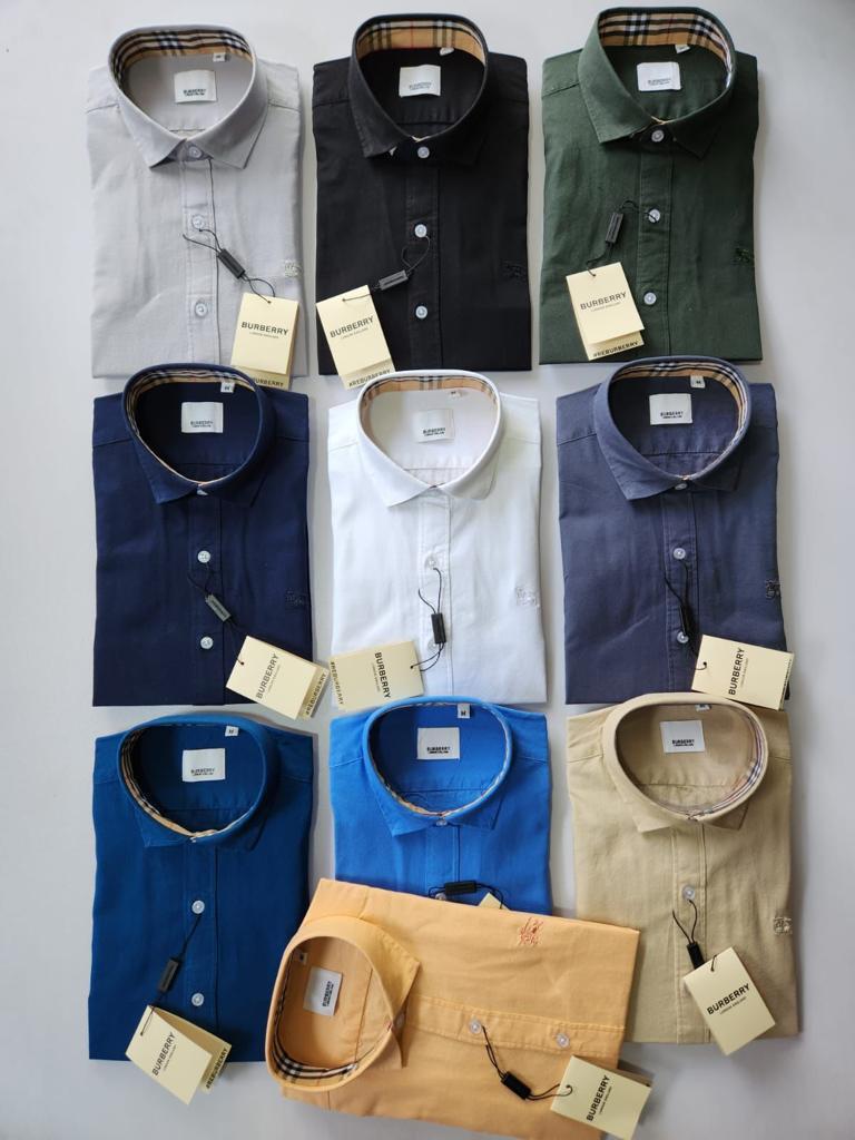 BURBARY COTTON CASUAL SHIRT -55PCS