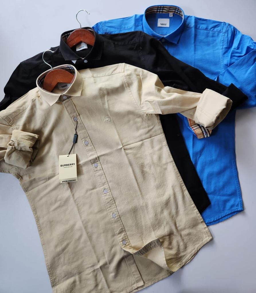 BURBARY COTTON CASUAL SHIRT -55PCS