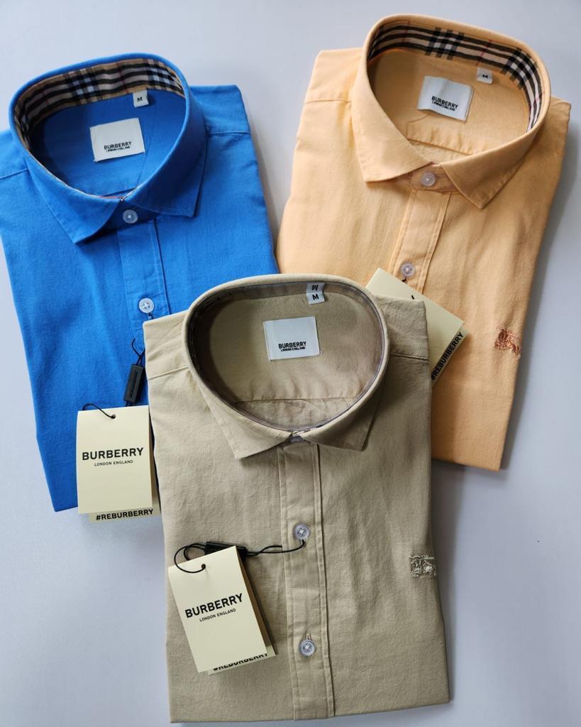 BURBARY COTTON CASUAL SHIRT -55PCS