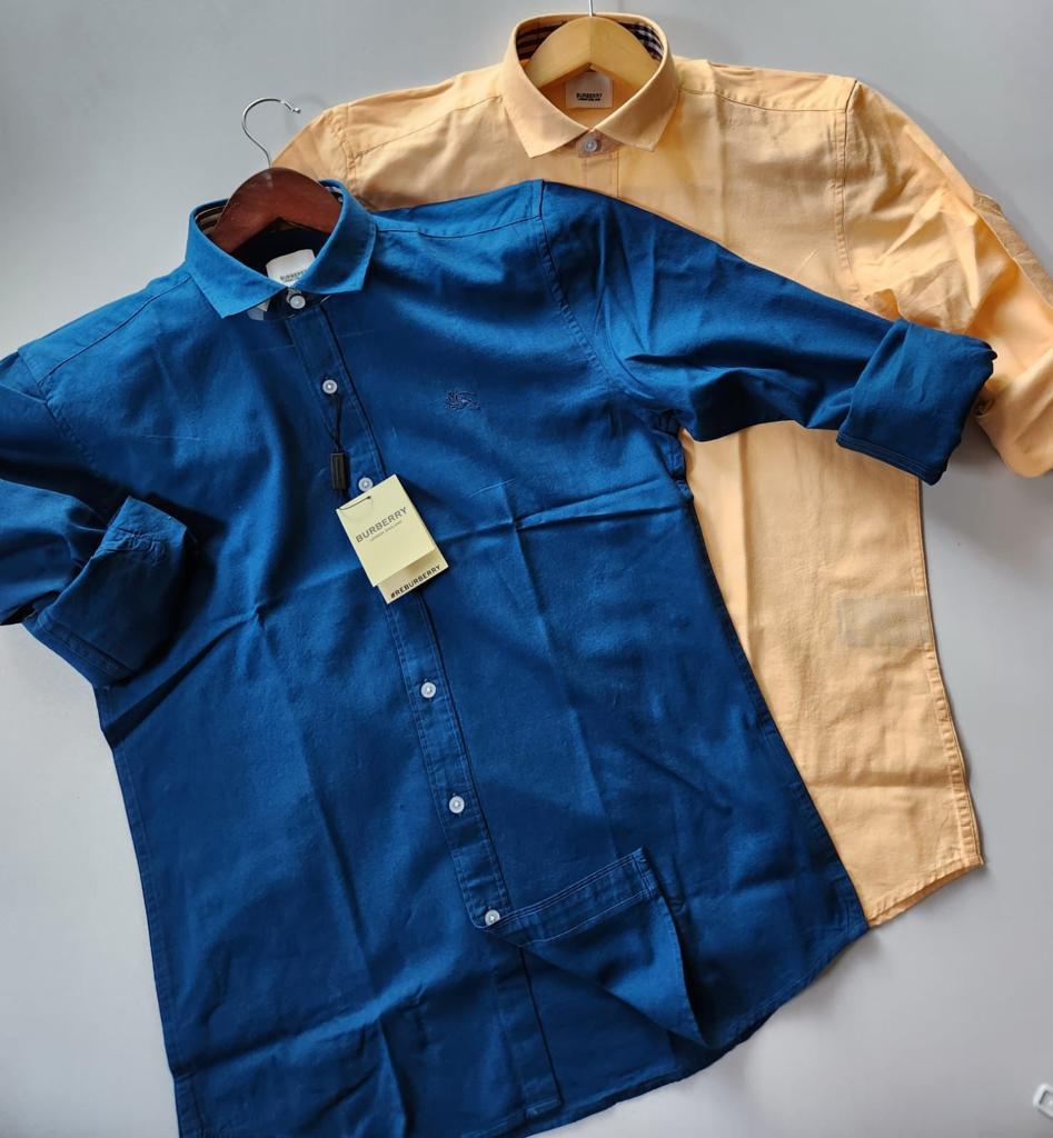 BURBARY COTTON CASUAL SHIRT -55PCS