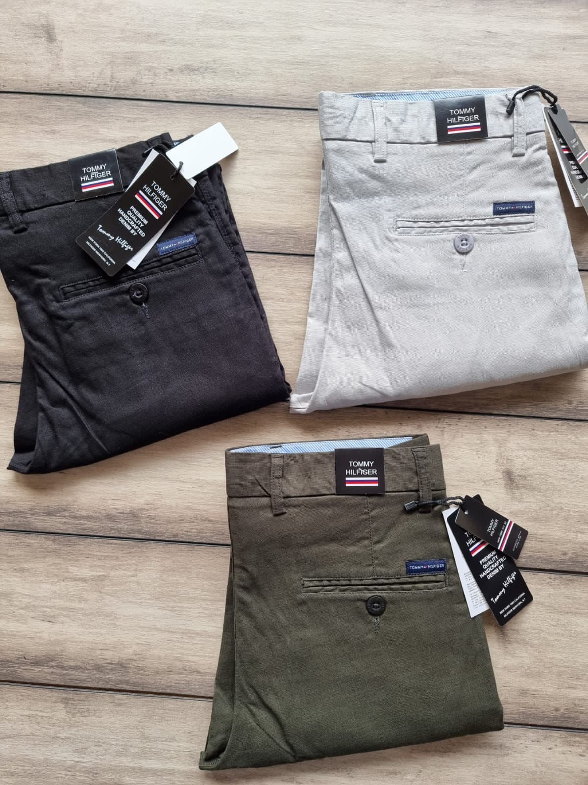 TOMMY HILFIGURE COTTON LINEN PANT-60 PCS