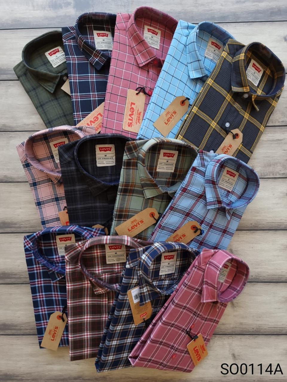 LEVIS TWILL COTTON WITH CHACKS SHIRT-67PCS
