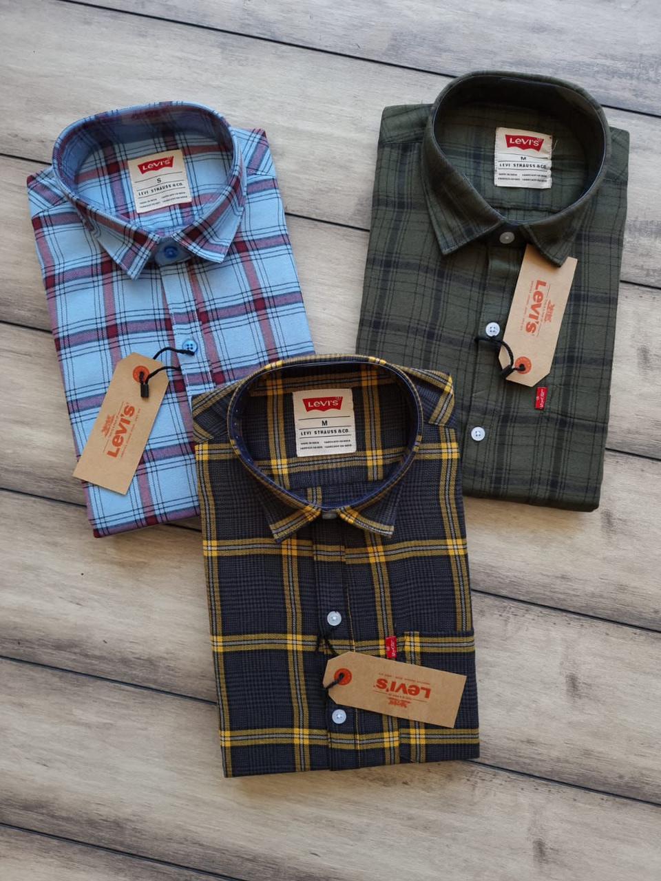 LEVIS TWILL COTTON WITH CHACKS SHIRT-67PCS