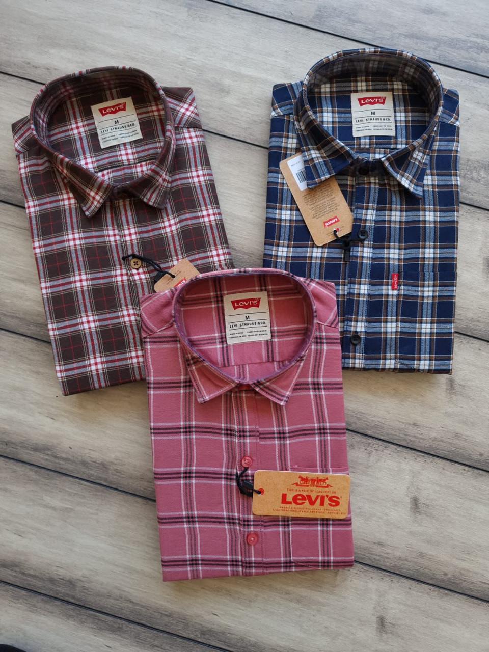 LEVIS TWILL COTTON WITH CHACKS SHIRT-67PCS