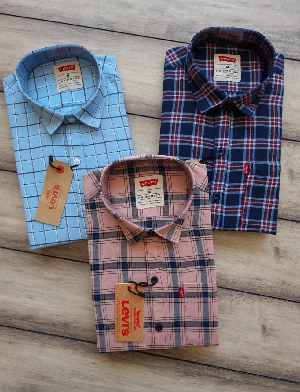 LEVIS TWILL COTTON WITH CHACKS SHIRT-67PCS