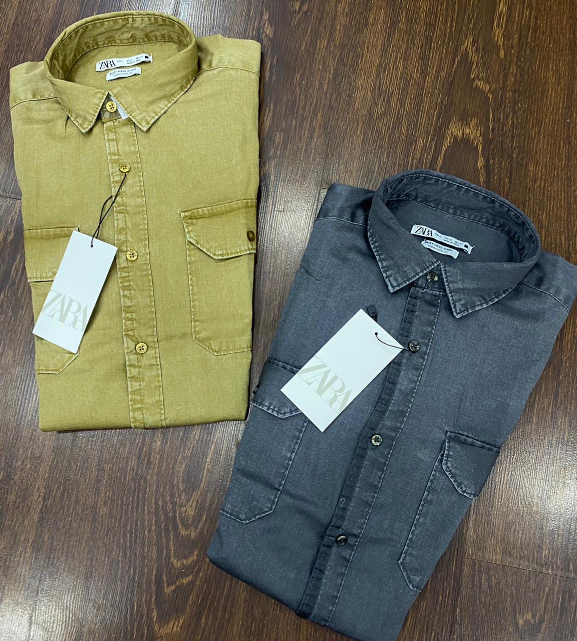 ZARAMAN SHIRTWITH 2 SIDE POCKET-68PCS SET