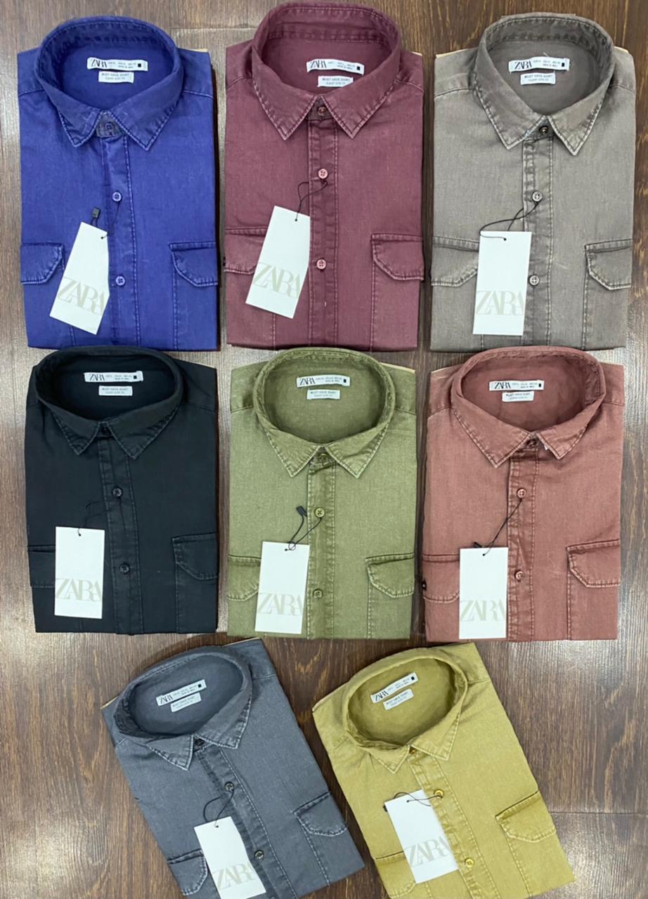 ZARAMAN SHIRTWITH 2 SIDE POCKET-68PCS SET