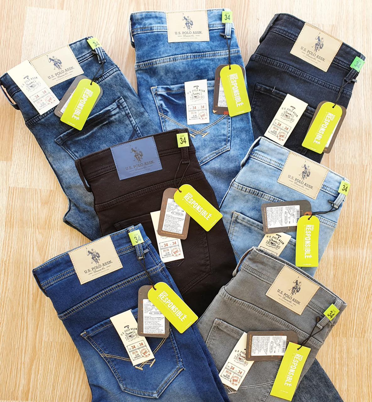US POLO HEAVY LAYCRA JEANS -50 PCS SET