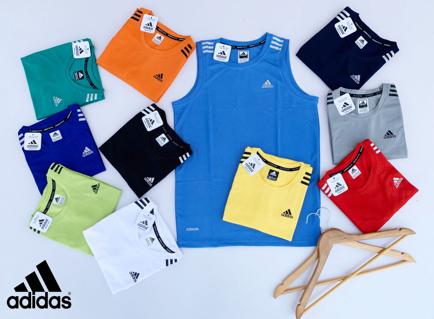 ADIDAS BRAND SLEEVE LESS T-SHIRT-88PCS