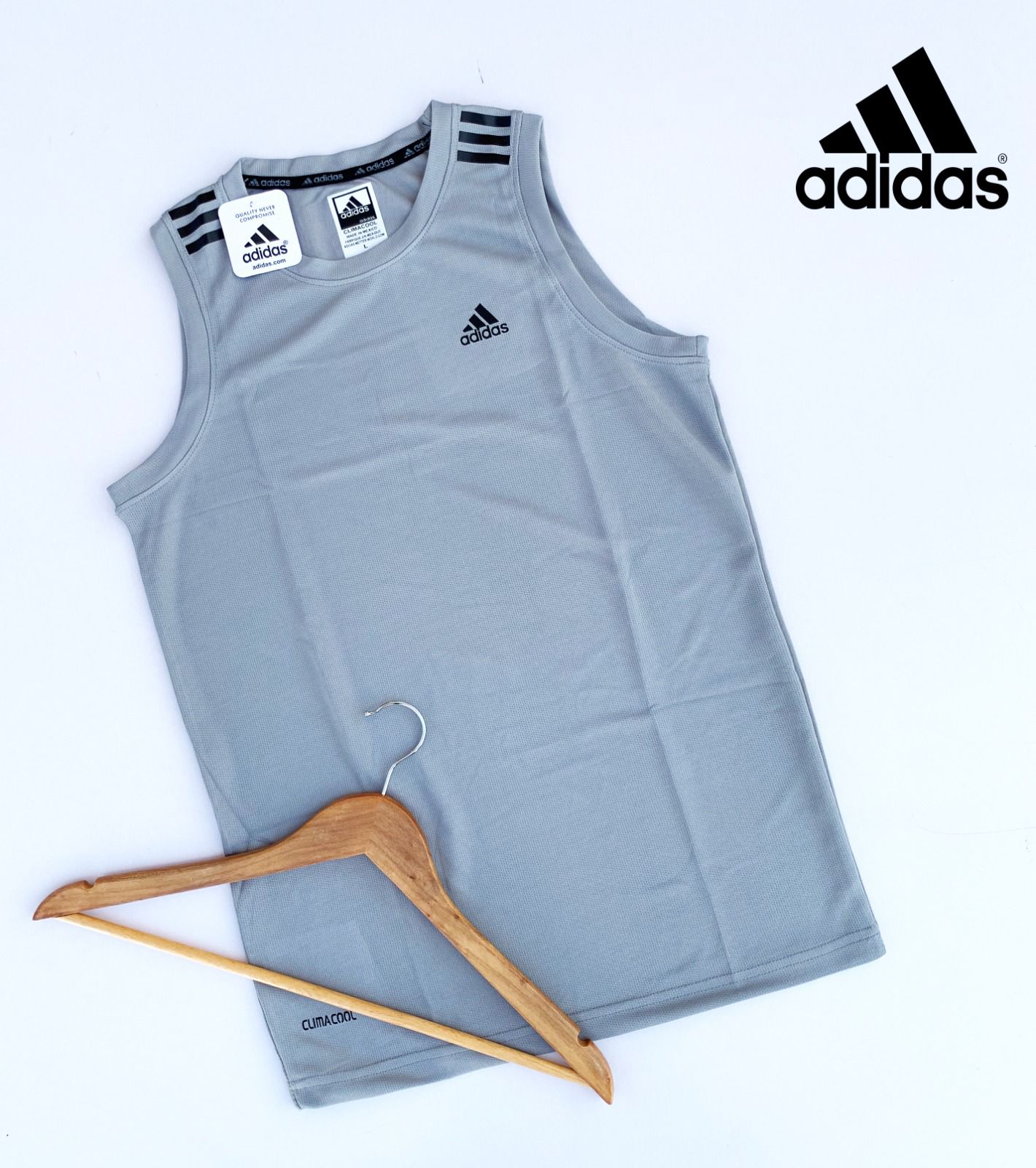 ADIDAS BRAND SLEEVE LESS T-SHIRT-88PCS