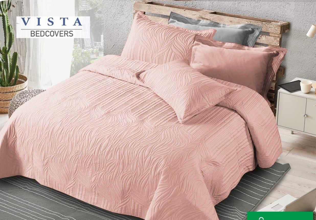 VISTA SOLID BEDCOVER -12PCS