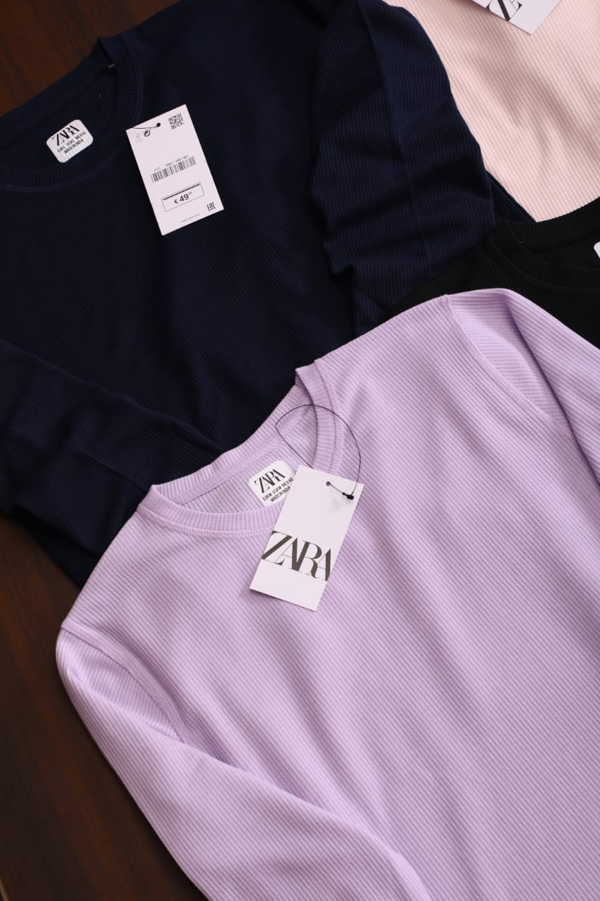 ZARA PRIMIUM QUALITY FULL SLEEVE TSHIRT -52PCS