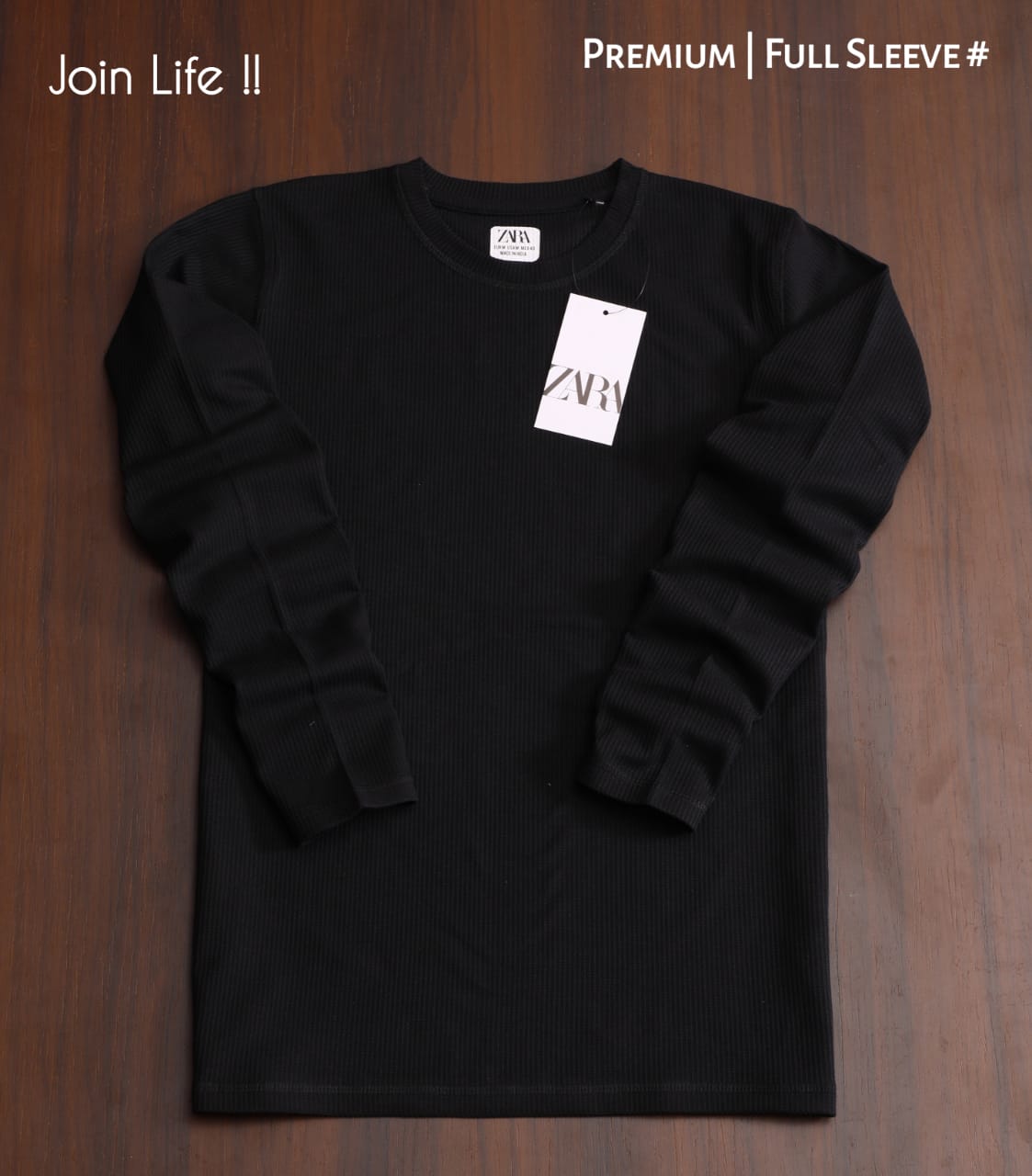 ZARA PRIMIUM QUALITY FULL SLEEVE TSHIRT -52PCS