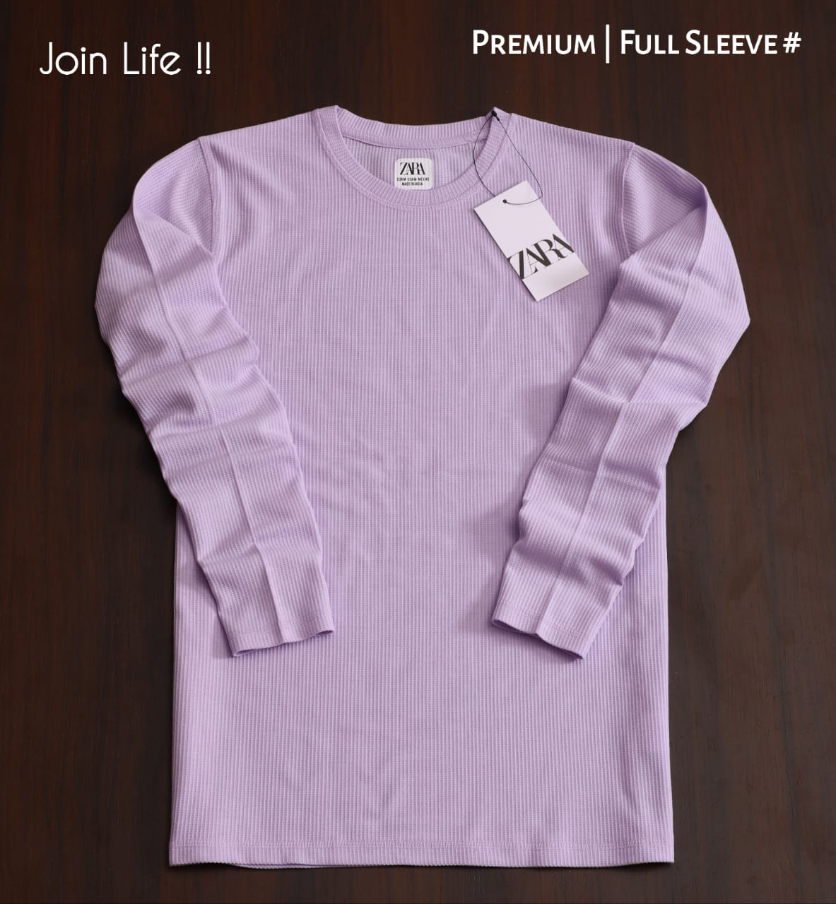 ZARA PRIMIUM QUALITY FULL SLEEVE TSHIRT -52PCS