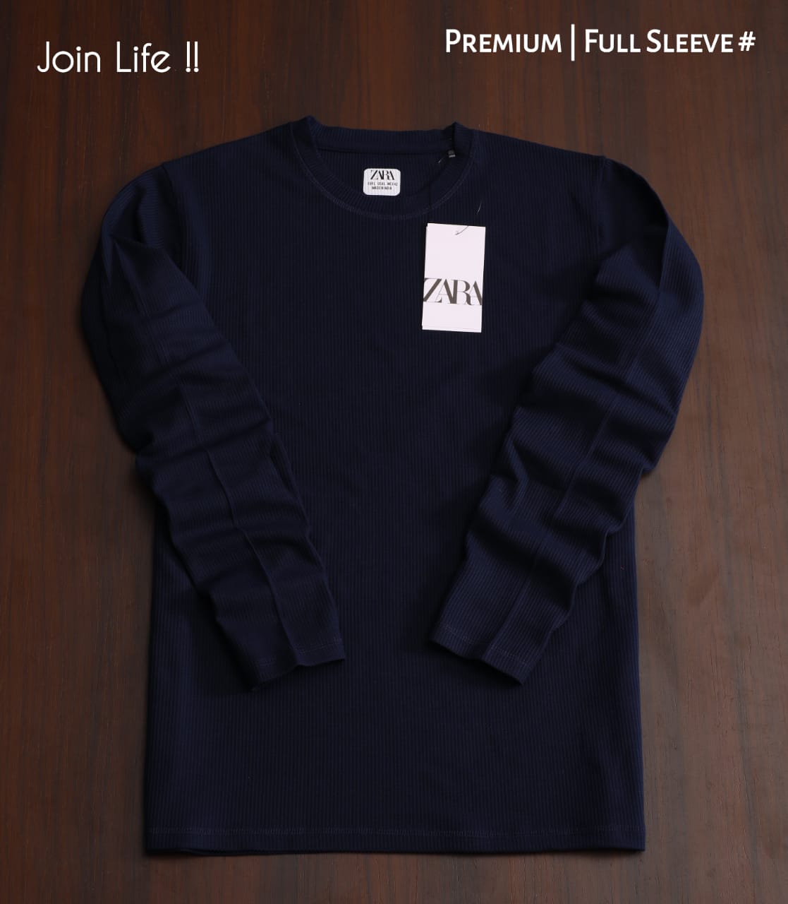 ZARA PRIMIUM QUALITY FULL SLEEVE TSHIRT -52PCS