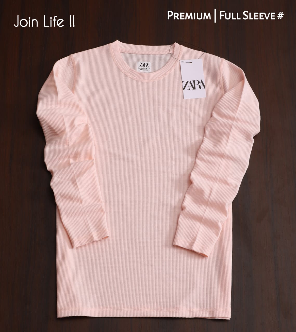 ZARA PRIMIUM QUALITY FULL SLEEVE TSHIRT -52PCS
