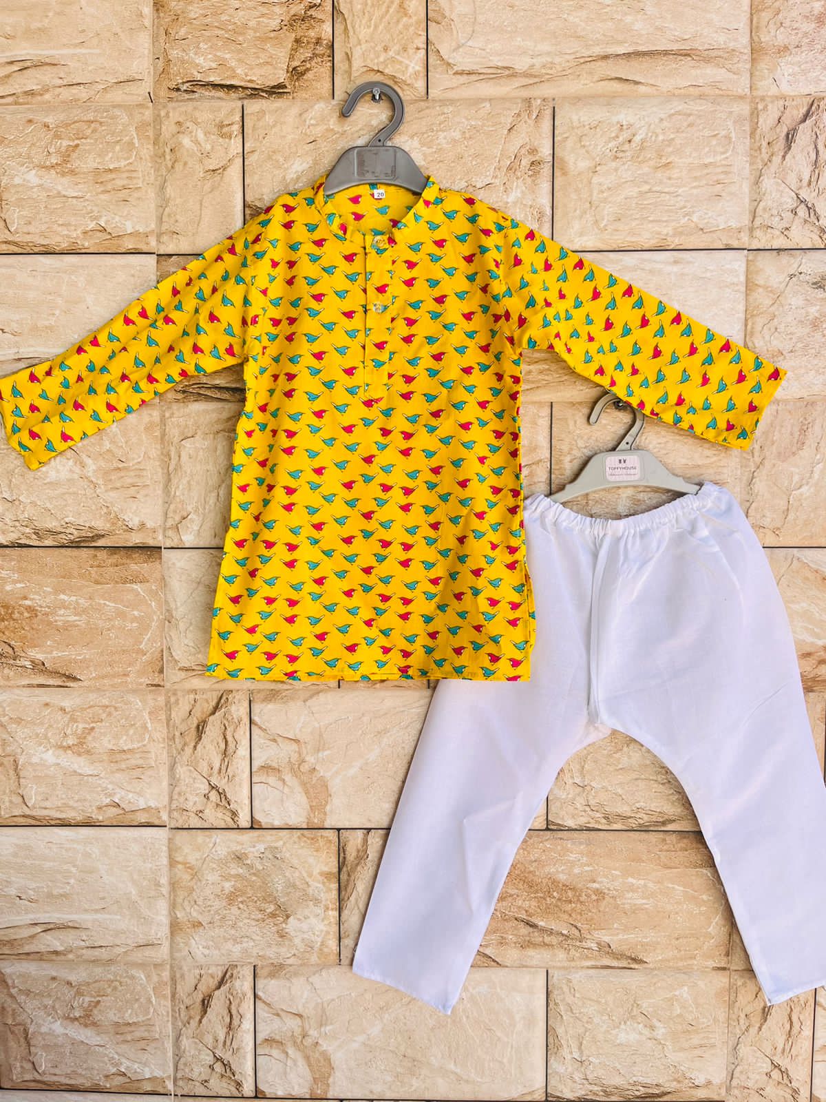 KIDS JAUPURI COTTON KURTA PAYJAMA-95PCS SET