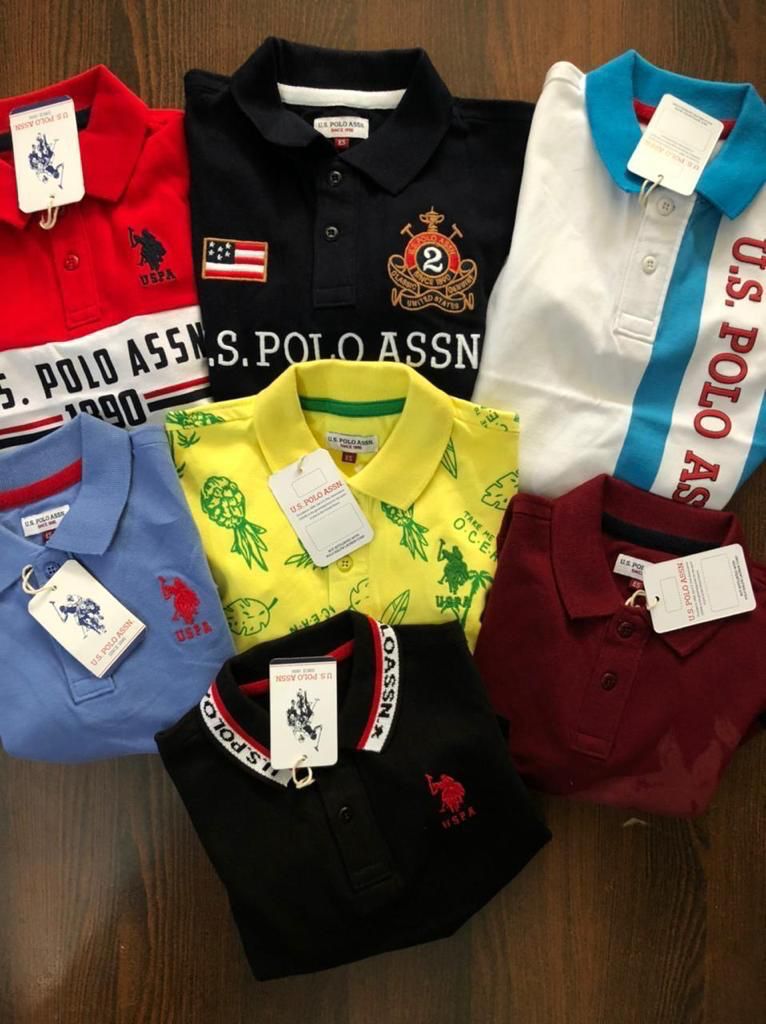 US POLO COLLAR NACK T-SHIRT-90PCS