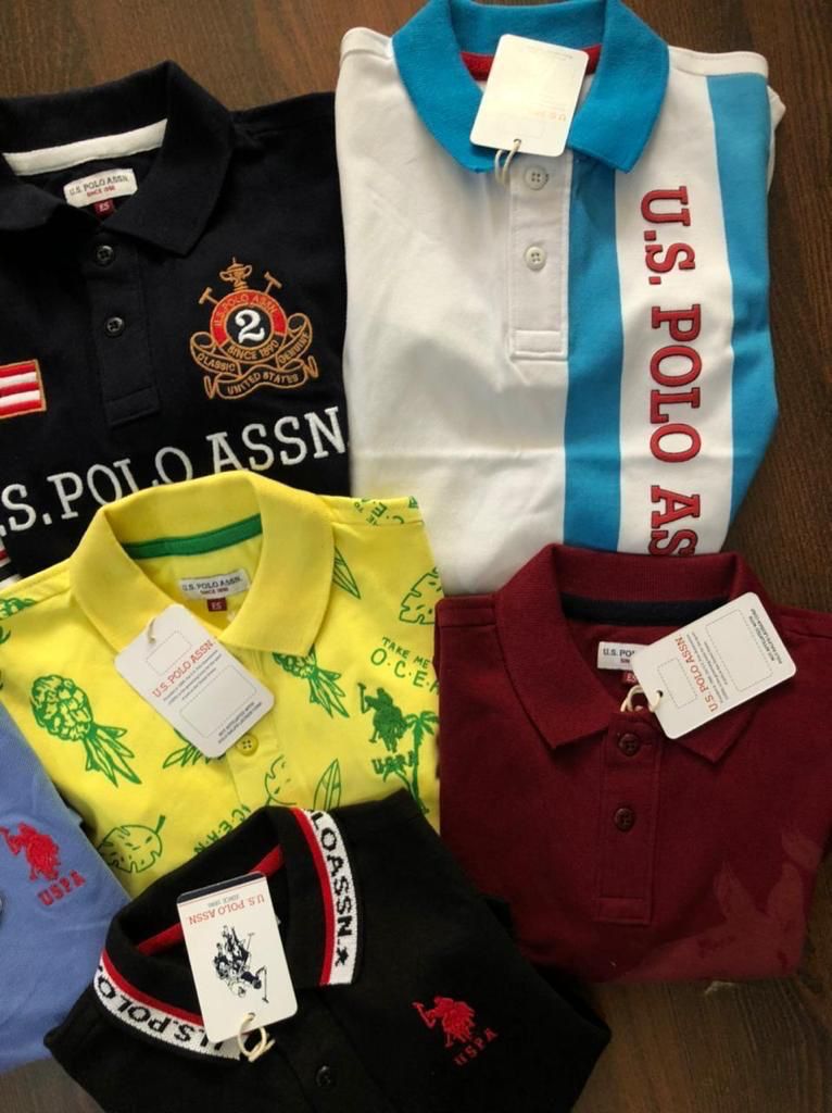 US POLO COLLAR NACK T-SHIRT-90PCS