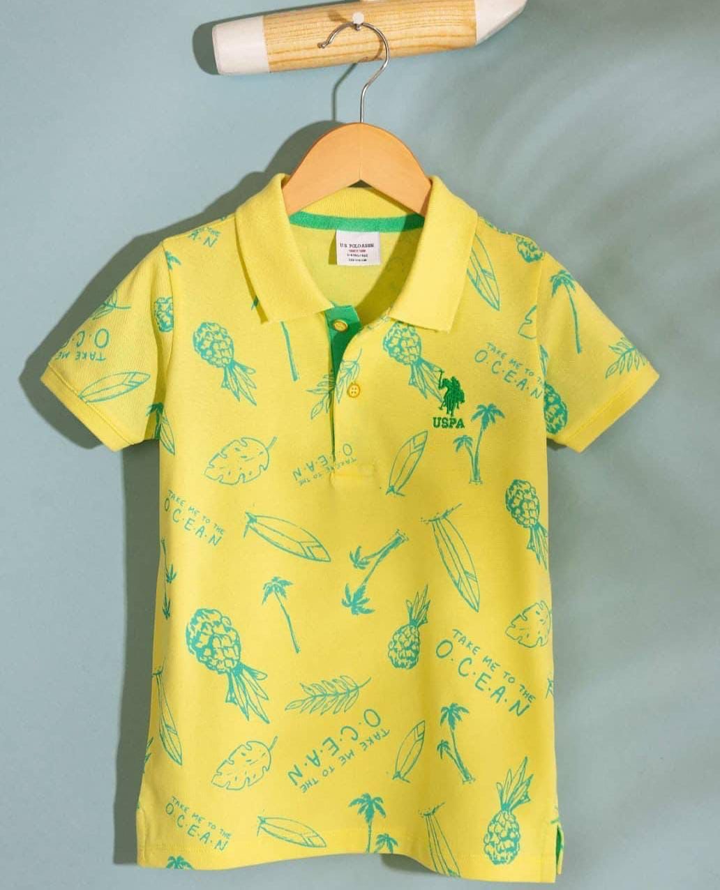 US POLO COLLAR NACK T-SHIRT-90PCS