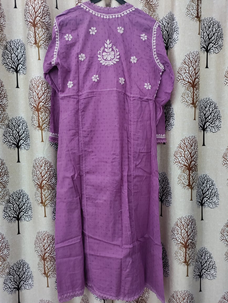 LAKHNAVI COTTON ANGARKHA WITH PANT SUIT -24PCS