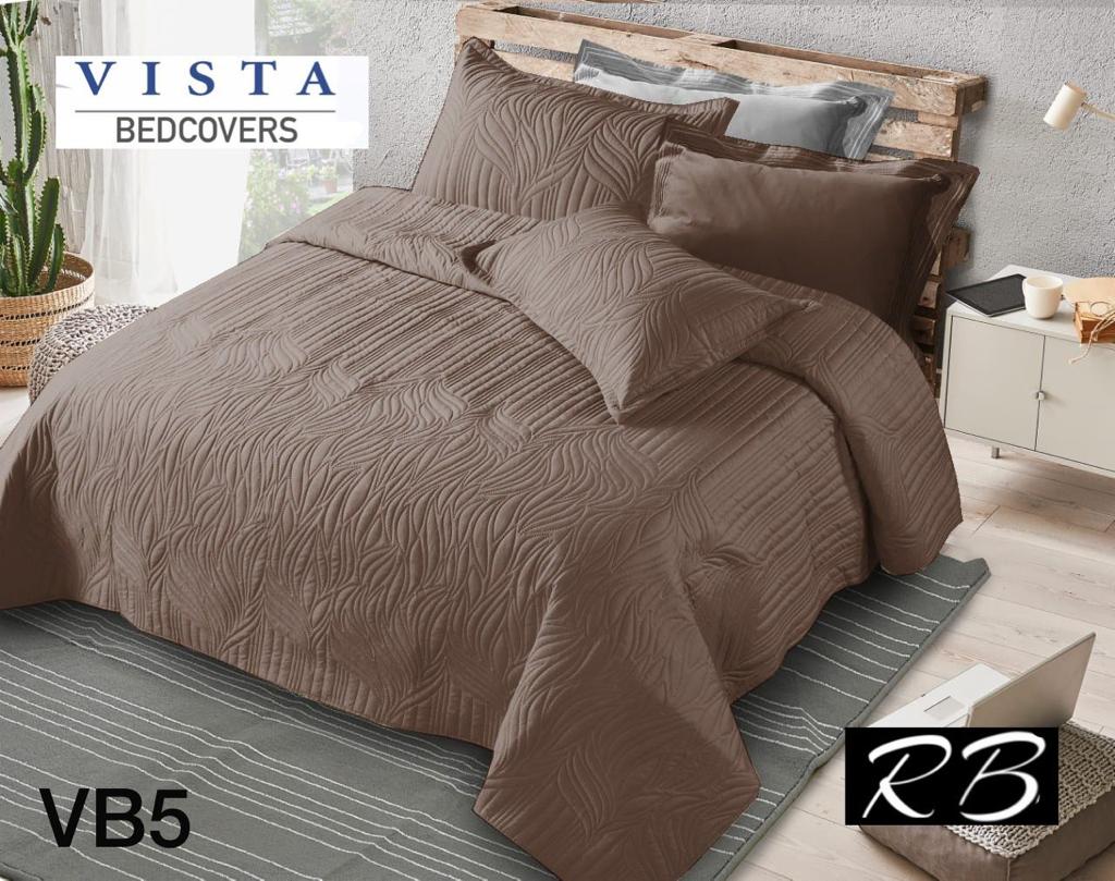 VISTA SOLID BEDCOVER -12PCS