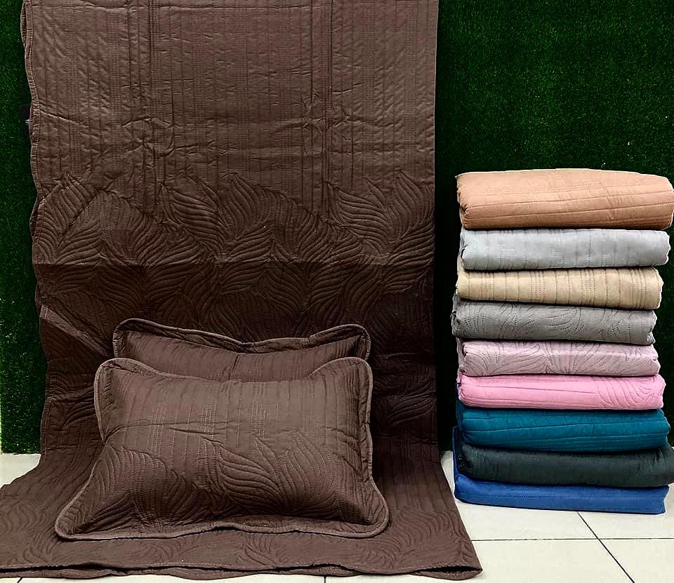 VISTA SOLID BEDCOVER -12PCS