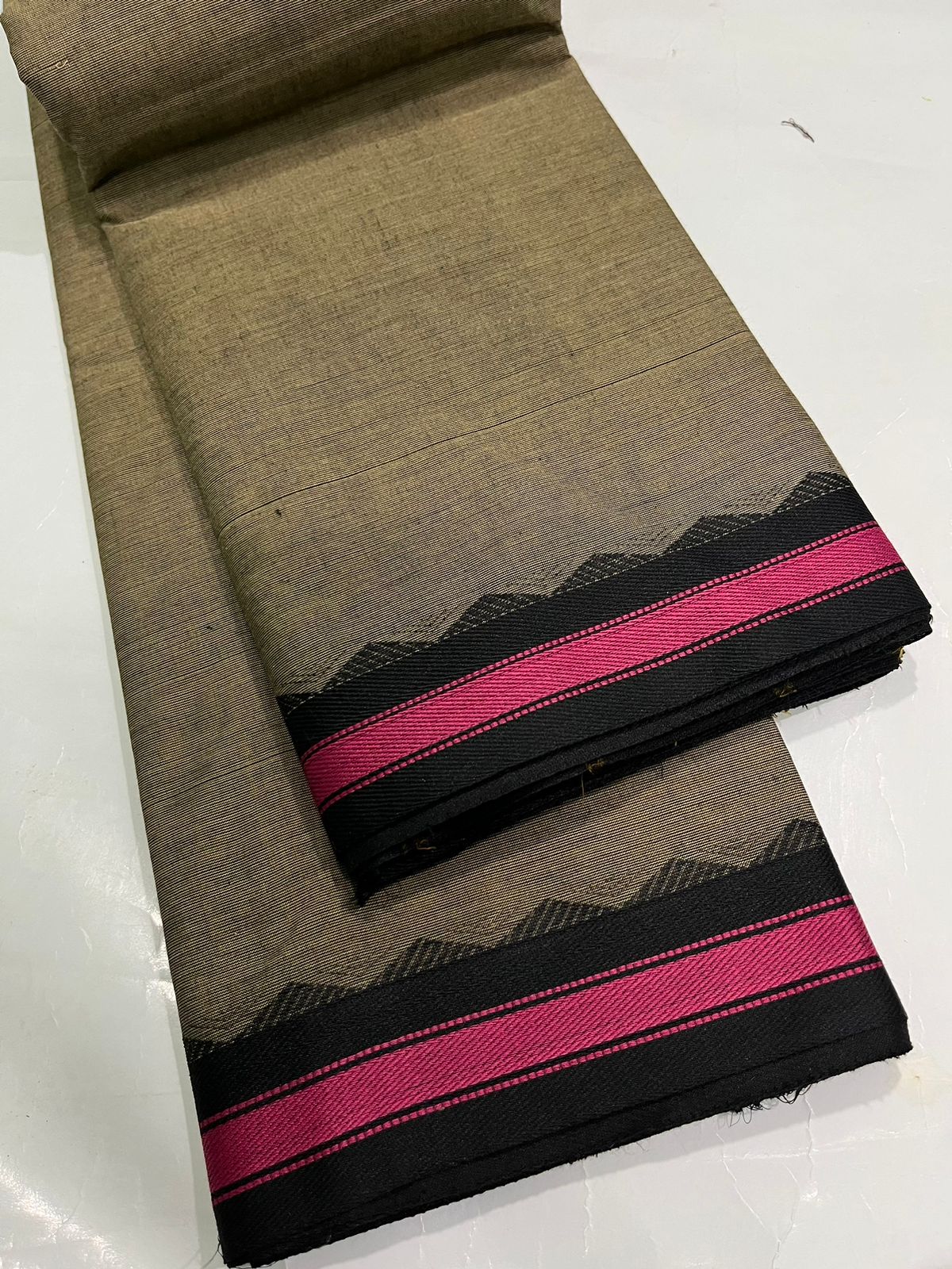 CHATINAD COTTON SAREE WITH KALAMKARI BLOUSE -24PCS
